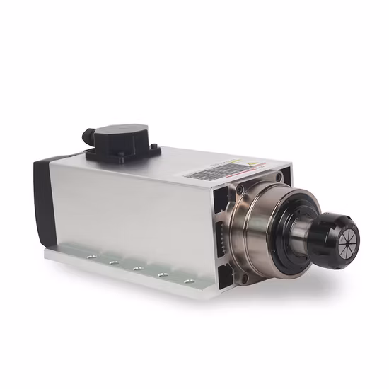 Eixo CNC 7,5kw Eixo do motor Quadrado refrigerado a ar CNC Router Eixo Motor para motores de máquinas CNC